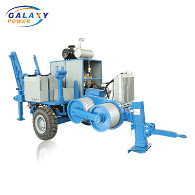 440kw 590hp ওভারহেড ট্রান্সমিশন লাইন সরঞ্জাম 380KN হাইড্রোলিক পুলার
