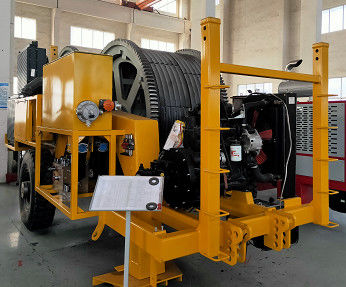 2X70KN 40 মিমি কন্ডাক্টর কেবল তারের স্ট্রিংয়ের সরঞ্জাম ধাপহীন গতি