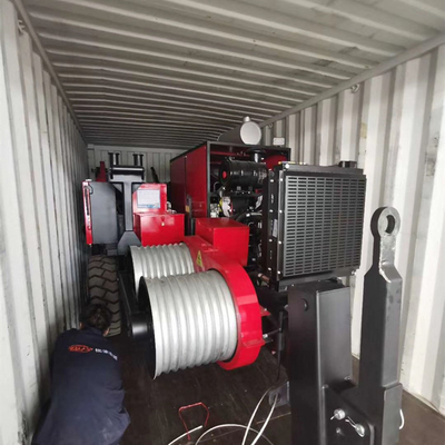 এরিক্যাল স্ট্রিংিং 239KW(320hp) 22T হাইড্রোলিক কেবল পুলার উইঞ্চ মেশিন